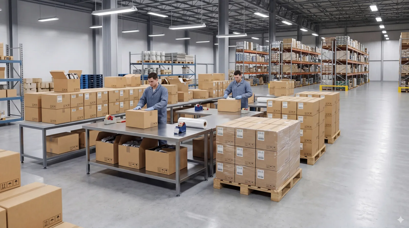 Packaging and shipment preparation for export orders